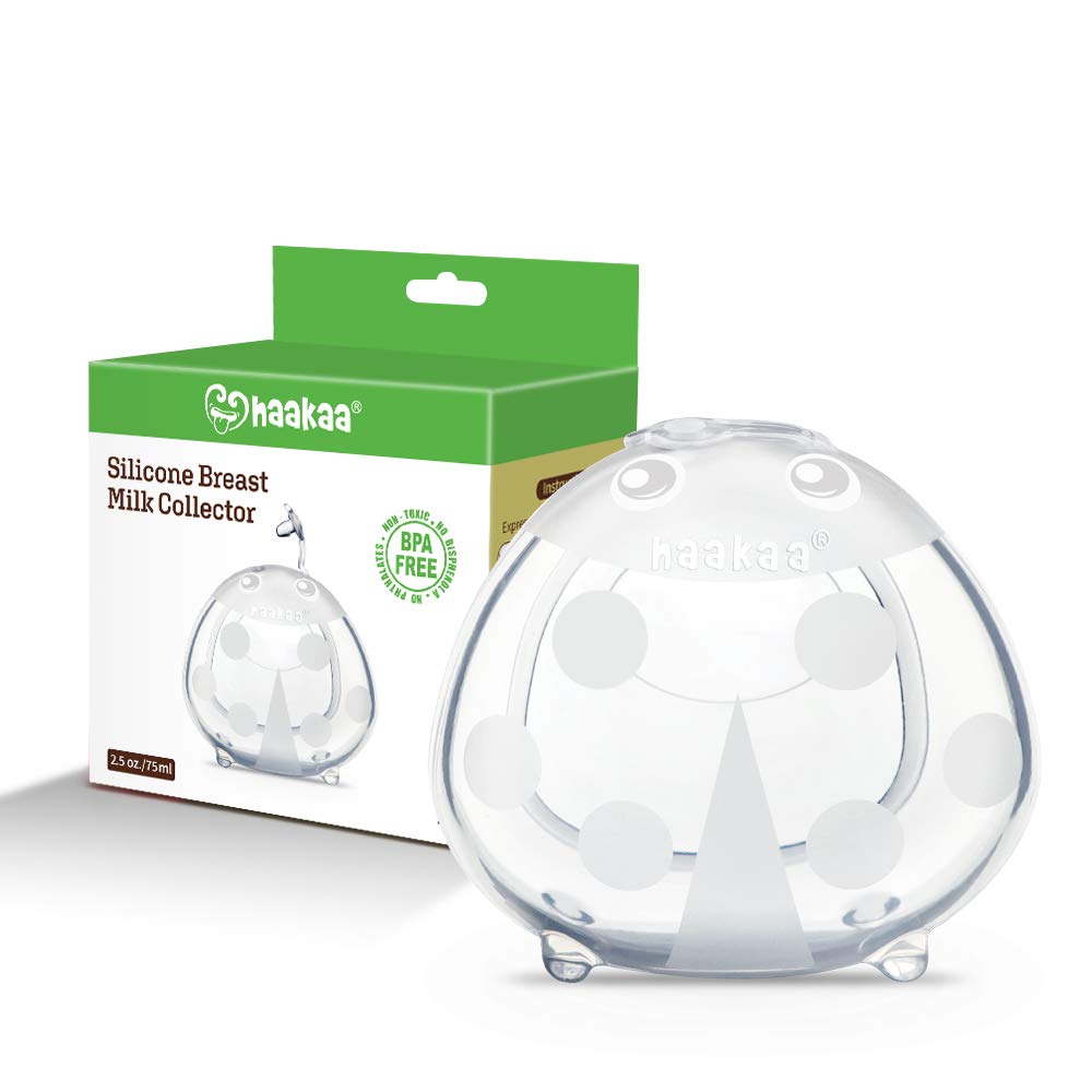 Haakaa Ladybug Silicone Milk Collector, 2.5 oz