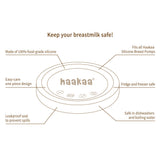 Haakaa Silicone Breast Pump Lid — Blush